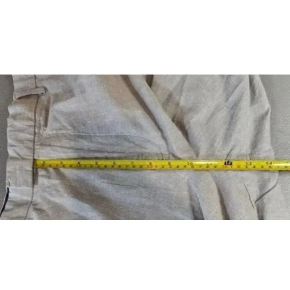 Banana Republic Mens 36x30 Heritage Pants Size  Gray Standard Fit Linen Blend